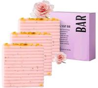 Premium Bar Soap, Bar Soap for Women, Soap Bar, Bar Soap for Women Ph Balance, Natural Ingredients, Take Care of Your Health,Soaps Wash for Women Balance Eliminates Odor (3PC)