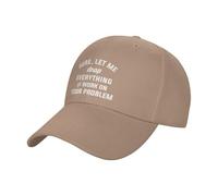 Premium Baseball Cap Sure Let Me Drop Everything and Work On Your Problem Sun Visor Hat Adjustable Sandwich Cap for Adult Workout Activities