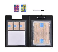 Premium Basketball Clipboard, Waterproof Ice Hockey Line Up Board for Dugout, with Markers and Magnetic Chess Pieces, Double-Sided Available, for Competition(Basketball)