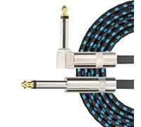 Premium Bass Amplifiers Cable Flexible Right Angles Plugs Aluminum Braide AntiInterference For Live Shows Cable