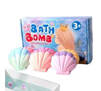 Premium Bath Fizz, Conch Toy Bath Balls, Fragrant Foam with Soothing Feature, Bubble Salt for Youth, Girls Accessory with Colorful Design, Women Family Spa Travel