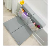 Premium Bath Kneeler, Baby Bath Kneeler and Elbow Rest Pad Set, Kneeling Pad for Bathing Baby, Knee Pads for Bathing Babies (Gray, X-Large (22 Inches × 15 Inches))