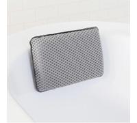 Premium Bath Pillow - Waterproof Spa Headrest Cushion with 8 Suction Cups | Soft Support for Head, Neck & Shoulders | Quick-Drying Tub Pillow 27.9×17.8×5.1cm (Grey)