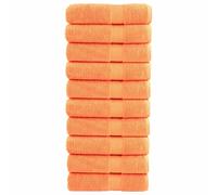 Premium Bath Towels "SOLUND" 10 pcs Orange 100x150 cm 600 gsm