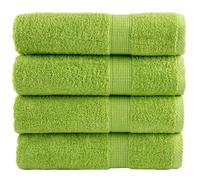 Premium Bath Towels "SOLUND" 4 pcs Apple Green 100x150 cm 600 gsm