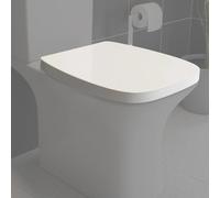 Premium Bathroom Soft Close White Toilet Seat Top Fix Quick Release Hinge Chrome