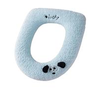 Premium Bathroom Toilet Cover with Ergonomic Handle Fiber Fabric Nonslip Design Suitable for Winter Family Use Toilet Seat Cover with Handle