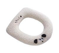 Premium Bathroom Toilet Cover with Ergonomic Handle Fiber Fabric Nonslip Design Suitable for Winter Family Use Toilet Seat Cover with Handle