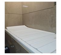 Premium Bathtub Tray & Foldable Cover Adjustable White Bath Tray for Relaxation Multiple Sizes (Weiß 80x180x0.6cm) - Ideal for Self-Care & Spa Experience.