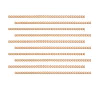 Premium Beaded Trim Molding, 15.75 Inch / 40cm Half Round Wood Trim Molding - 10-Pack Self-Adhesive Real Wood Decorative Edge for Furniture, Cabinets, & Doors