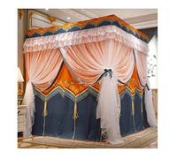 Premium Bed Canopy Net - Mosquito Protection with 3 Doors, Blackout Mesh Drapes for Single/Double Beds, Stylish Dustproof Bed Cover, for Adults and Kids