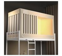 Premium Bed Canopy Tent for Twin Bunk Beds 4 Corner Post Frame Blackout Curtains Privacy Shield Ideal for Dorm Room Sleepovers & Cozy Retreats