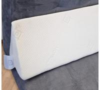 Premium Bed Gap Filler Wedge - Mattress Space Filler for Headboard Gap, Soft Foam Bed Bridge Pillow Stopper with Washable Cover, Prevents Pillow Slips and Lost Items (4ft (48'' x9'' x 6''))