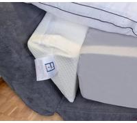 Premium Bed Gap Filler Wedge - Mattress Space Filler for Headboard Gap, Soft Foam Bed Bridge Pillow Stopper with Washable Cover, Prevents Pillow Slips and Lost Items (Double (53'' x9'' x 6''))