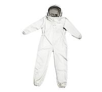 Premium Beekeeping Protective Gear Set with Detachable Hood - Complete for Beekeepers, White, 2XL