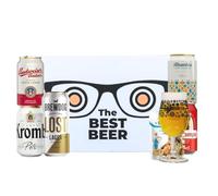 Premium Beer Gift Set (5 x 330ml Cans) - Krombacher, Budvar, Brewdog,Alhambra, Cruzcampo - Premium Selection, Gifts For Him, For Her, Christmas, Birthday's, Father's Day
