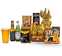 Premium Beer Gift Set for Men - Chedworth Lager Hamper with Cheese Straws, Chocolate Biscuits, Fruit Cake - Beer and Snack Gifts for Men, from Regency Hampers
