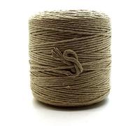 Premium Beige Macrame Cord, 200 m / 656 ft of 3 mm Thick Natural Cotton Thread Yarn Macrame Rope for Wall Hangings, Plant Hangers, DIY Crafts, Home Decorations, Gift Wrapping (Reel)