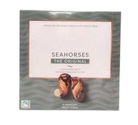 Premium Belgian Seashell Chocolates with Hazelnut Praline Filling Assorted Milk, Dark and White Chocolate Shells Gift Box for Sharing or Indulgence (Seahorses The Original (168g))