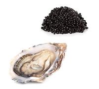 Premium Beluga Royal Caviar 20gr Jar and Fresh Oysters x2