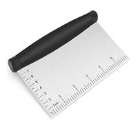 Premium Bench Scraper ，Stainless Steel Dough scraper and Chopper，Pastry Cutter Baking Tools，Multi-Purpose Bench Knife ，Kitchen Tool for Cooking，Bread，Pizza，Cake (1-Pack)