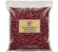 Premium Berry Suet Pellets 2kg | Suet Pellets for Wild Birds | No Mess Bird Food | Wild Bird Feed for Robins, Blackbirds, Songbirds and Other Garden Birds | By Trusty Pet Supplies