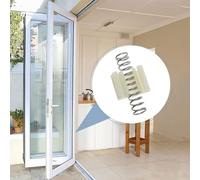 Premium Bifold Door Pivot and Steel Spring Hardware Kit, for 0.98 x 0.41 x 0.58 in White Nylon-Plastic-Metal Repair Parts, Fits Doors 1-1 3/8 in Thick, 8-Piece Set