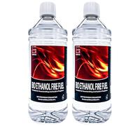 Premium Bioethanol Fuel, 2L Bio Ethanol Liquid Fuel for Fire Pits, Eco-friendly Renewable Energy for Bioethanol Fireplaces, High Purity Clean Burning for Stoves, Table Top Burners, 2 Pack