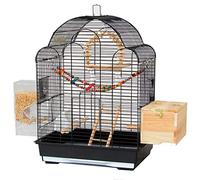Premium Bird Cage for Parakeets & Pigeons - Sturdy Iron Construction, Perfect for Small Birds, Includes Cover & Multiple Size Options for Ultimate Comfort & Safety