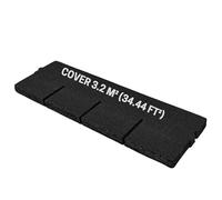 Premium Bitumen Roof Felt Shingles - 20 pcs / 34.44 ft² (3.2 m²), 39.37’’ x 13.39’’ (100cm x 34cm), Asphalt Roof Shingles for Shed - Weather Resistant & Heavy Duty Roofing Tiles - Graphite Colour