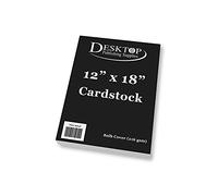 Premium Black 12x18 Cardstock - Thick Heavyweight 80lb Cover - 25 Sheets