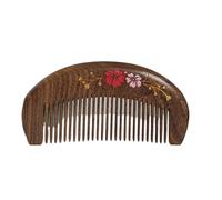 Premium Black Ebony Wood Comb Whole Wooden Description Static Hair Comb Women's Gift(10cm-A)