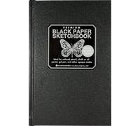 Premium Black Paper Sketchbook (5-3/4 inches x 8-3/4"")