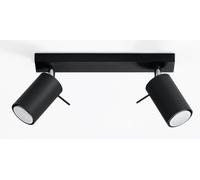 Premium Black Rotating Tube Ceiling Lamp - Modern Loft Design - High Quality GU1