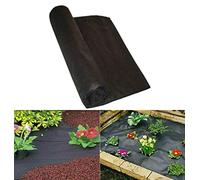 Premium Black Weed Control Fabric - 1m x 5m (1 Pc.) - Durable & Breathable Garden Barrier with UV Protection - Perfect for Ultimate Weed Prevention