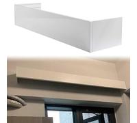 Premium Blackout Curtain Valance Box for Windows - 360cm/11.8ft Ceiling/Wall Mounted Curtain Pelmet, Decorative Rod Cover Baffle, No Tracks Needed, 1 to 6m Length