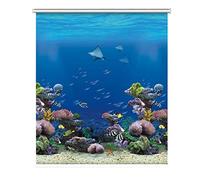 Premium Blackout Roller Shades Blinds Beach View, 60cm/ 80cm/ 100cm/ 120cm/140cm Wide, for Bedroom/Bathroom/Kid's Room Window