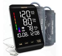 Premium Blood Pressure Monitors with Dual Cuffs (M/L & XL/Extra Large) | Professional Upper Arm BP Machine for Home Use, Automatic Digital Blood Pressure Cuff, Large Display