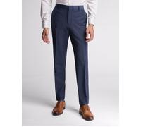 Premium Blue Panama Slim Suit Trousers Ted Baker Blue 38R