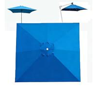 Premium BluePatio Umbrella Replacement Canopy 2.5m/ 8 Ribs Sune for Garden Market Deck Offset Hanging Umbrella CoverOutdoor e Solut
