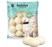 Bolsius Ivory Floating Candles Burn Time 4.5 H Wedding Home Decoration Pk20