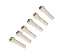 Premium Bone Acoustic Guitar Bridge Pins with Abalone Inlay, 6Pcs Slotted Pegs for Enhanced &, Universal Fit Replacement Parts