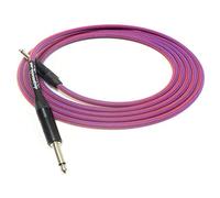 Premium Braided Guitar Cable, Techflex Coloured Braid, Van Damme and Neutrik (2m, Superhero)