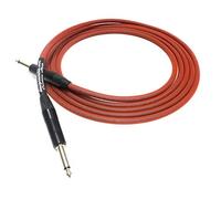 Premium Braided Guitar Cable, Techflex Coloured Braid, Van Damme and Neutrik (4m, House Red)