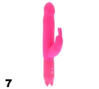 Me You Us Ultra Joy Rabbit Waterproof Dual Vibrator Pink 8 Inch