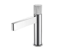 Premium Brass Basin Faucet - Chrome Deck Mounted Hot & Cold Mixer Tap with Waterfall Spout Single Handle Design for Bathroom Sink - Stylish & Durable Home Fixture