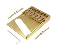 Premium brass guitar bridge with adjustable saddle for added tuning stability Traditional guitar bridge