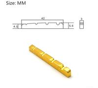 Premium Brass Nut for 4 String Bass Guitar Elevate Your Playing Experience (42 * 3 * 5.5-4.5MM)