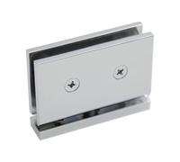 Premium Brass Shower Door Glass Clamp Holder, Designed for 8 12mm Glass Thickness Installations (Chrome)