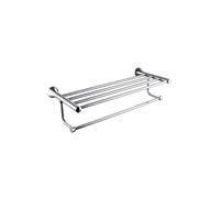 Premium Brass & Stainless Steel Bathroom Accessory Set - Includes Towel Bar Paper Holder Toothbrush Holder & Shelves - Stylish Durable & Modern Bathroom Hardware for Home Improvement